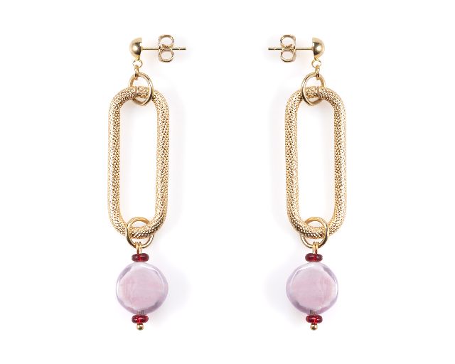 Earrings breeze murano glass