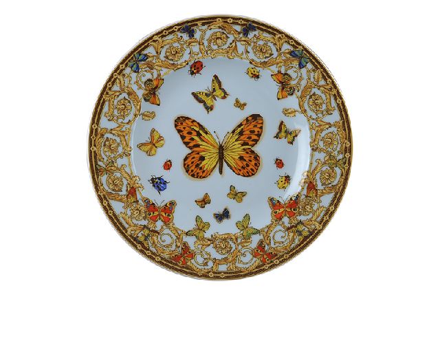 Dessert plate le jardin porcelain