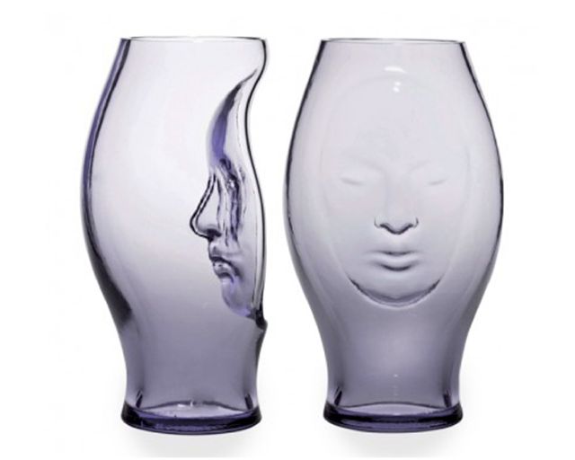 Vaso murana vetro di murano glicine