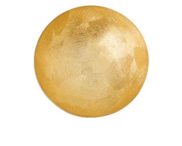 Bowl Brushed Gold Leaf Selezione Zanolli 188491 875sq3311on