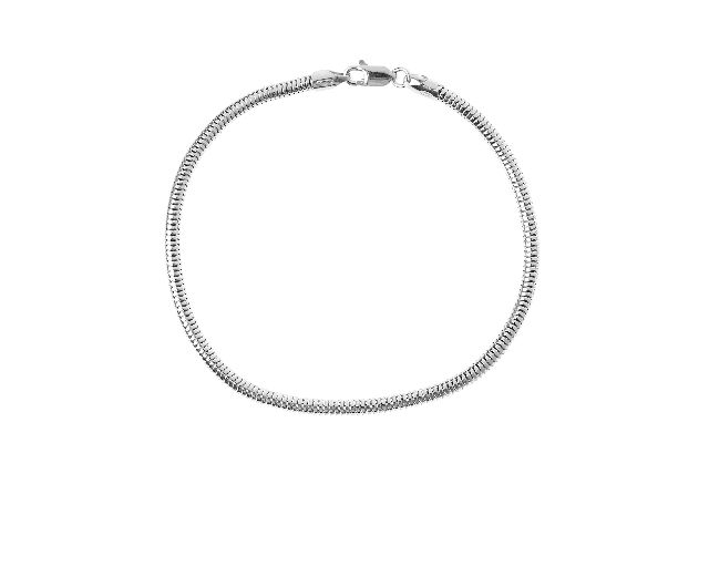Bracciale argento a coda di topo