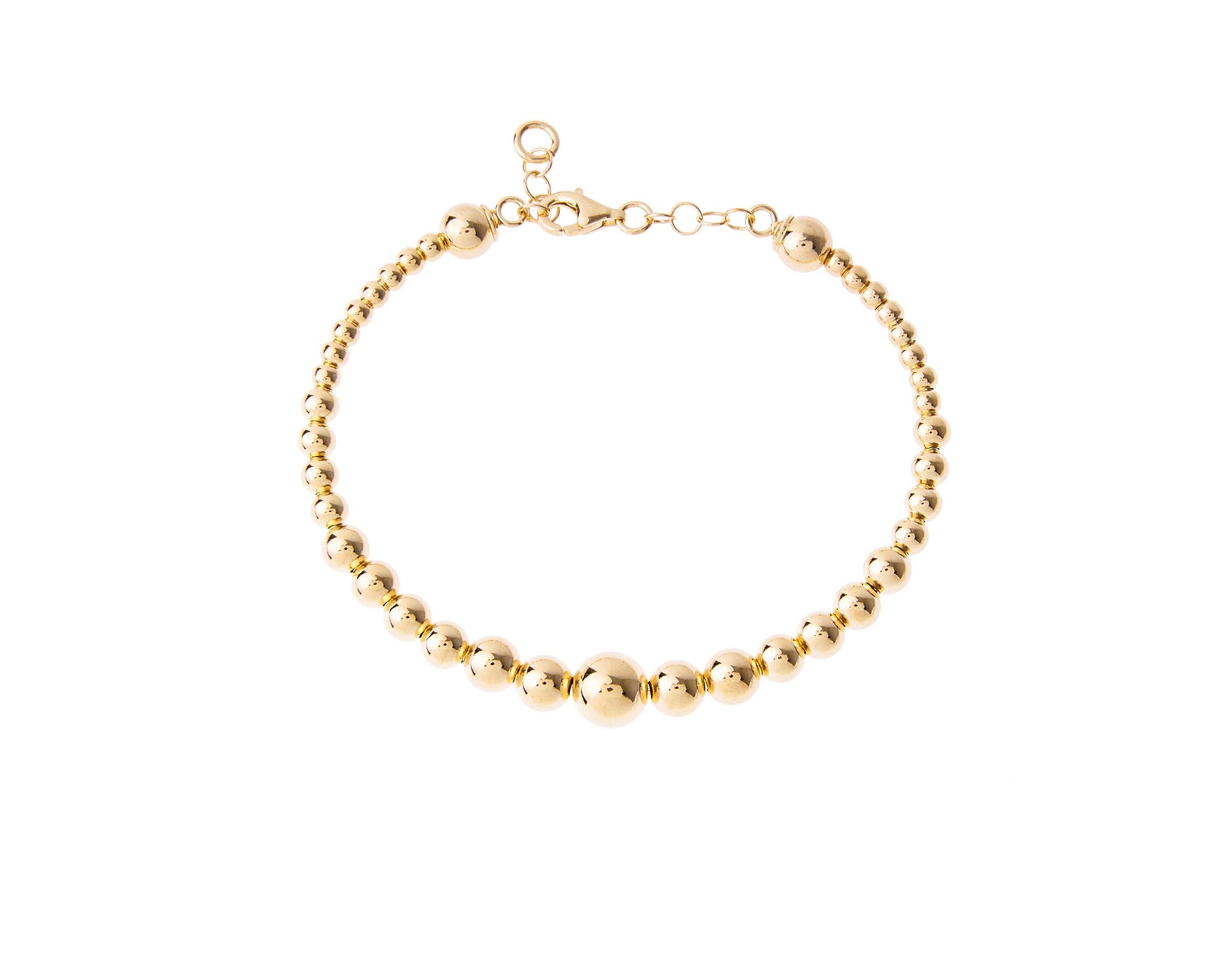 Bracciale Pure Argento Con Palline Degrade Dorate Sovrani 169554 814j5606