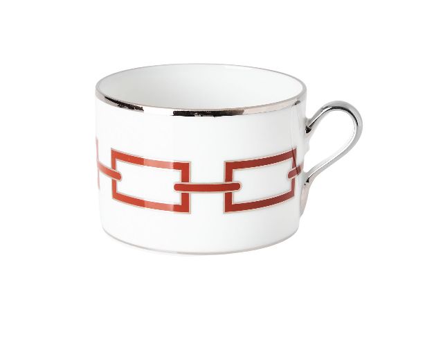 Tazza the catene scarlatto porcellana