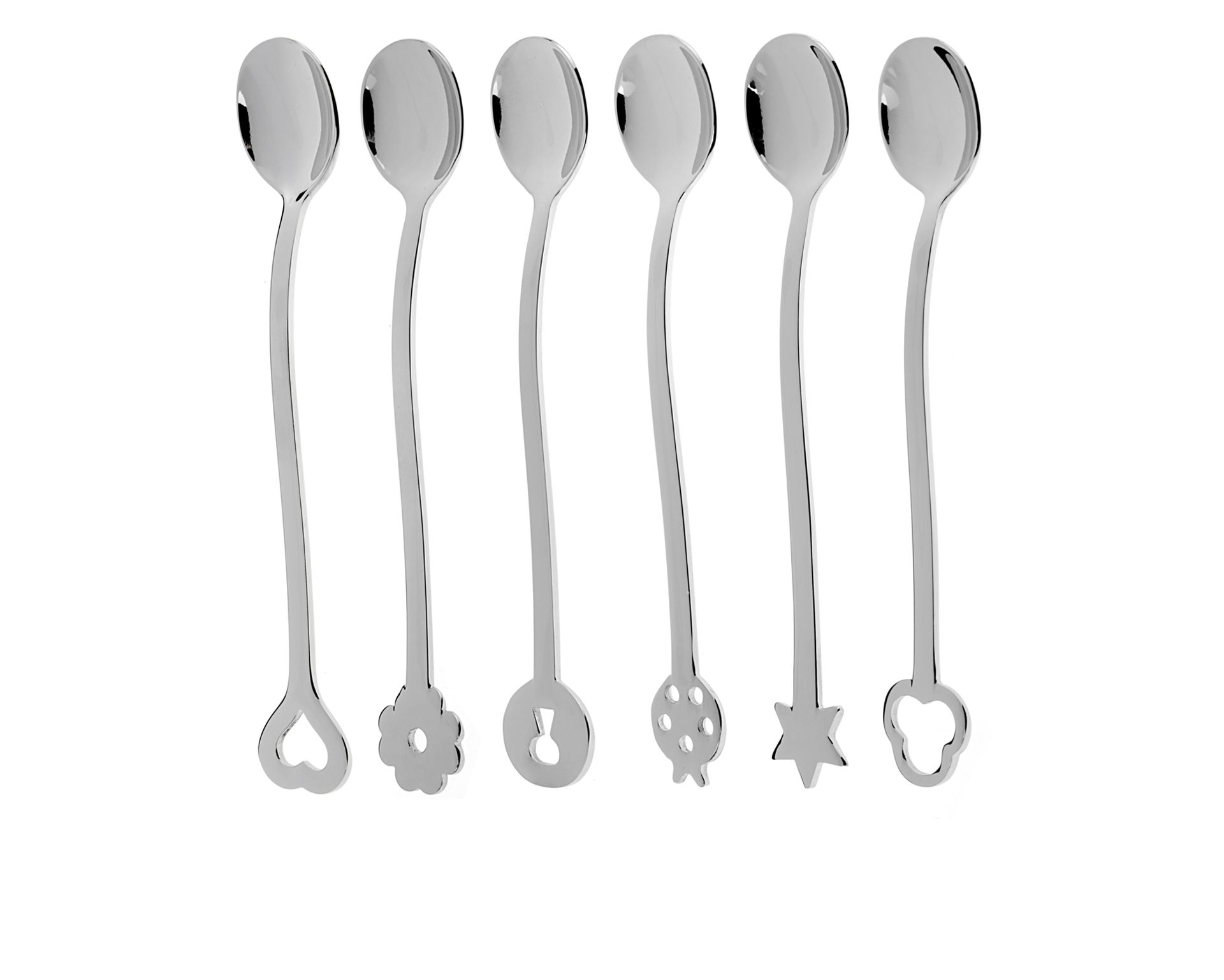 Set Cucchiaini Party Portafortuna Acciaio 6 Pezzi Sambonet 47280 73552550c51