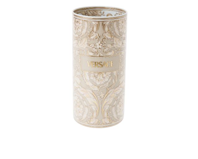 Vase barocco beige porcelain