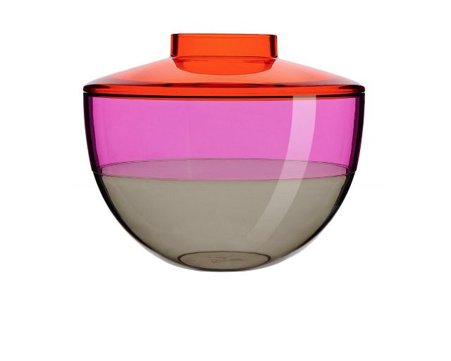 Vaso shibuya fumè viola arancio