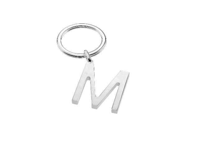 Keychain Silver M Letter Selezione Zanolli 10958 2vpcm
