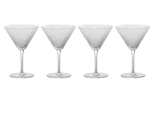 Martini goblet veneziano mixology 4 pieces