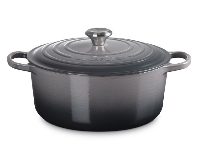 Round cocotte evolution cast iron flint