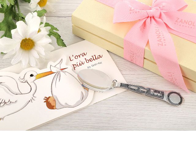 Cucchiaino Lora Piu Bella Argento Con Astuccio Selezione Zanolli