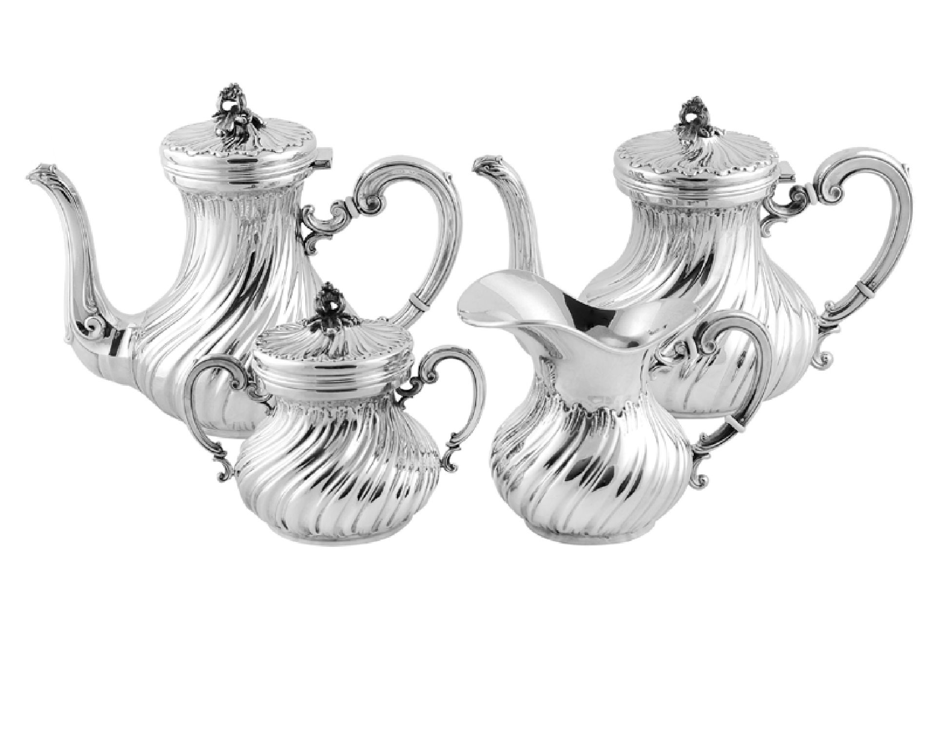 Coffee Set Argenti Darte Silver For 12 People Selezione Zanolli