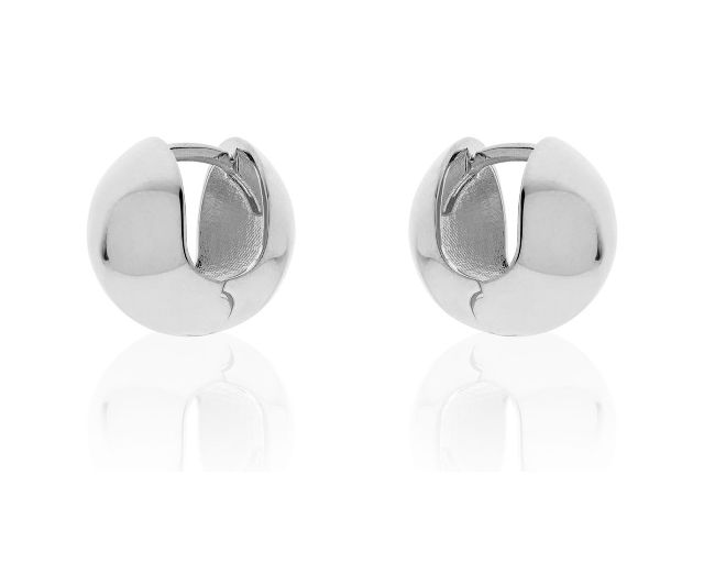 Earrings boule silver