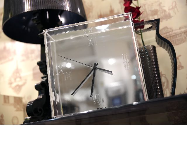 Wall Clock Ticetac Chrome Metal Kartell 131801 90601910xx