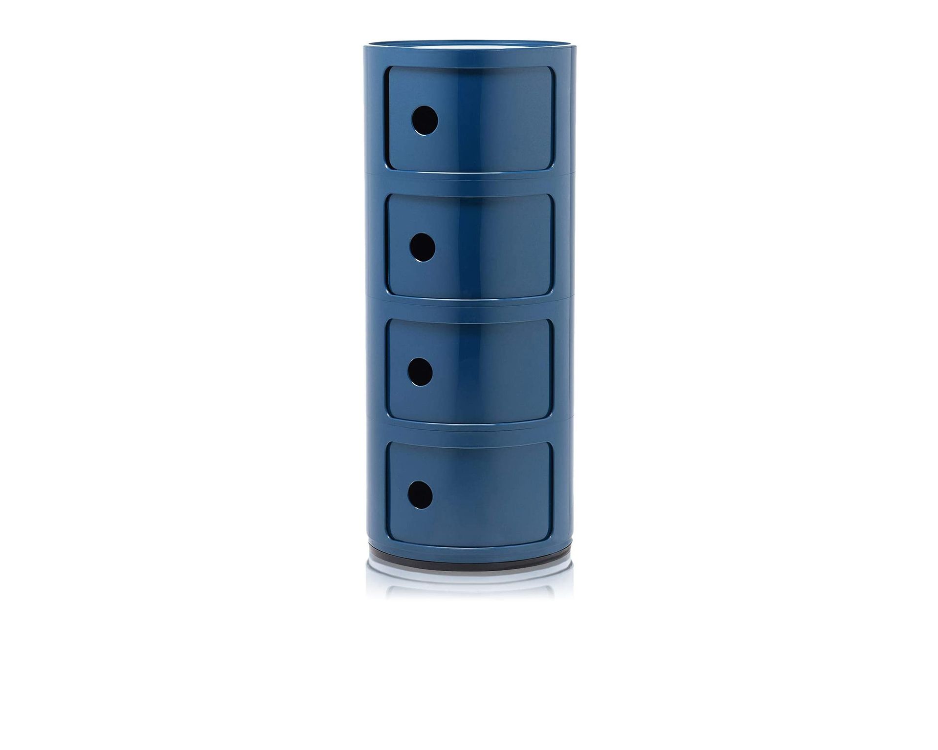 Cassettiera Componibile A Quattro Elementi Colore Blue Kartell