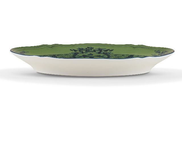 Vassoio Ovale Oriente Italiano Malachite Porcellana Richard Ginori 150930 F00300vs1300385a57
