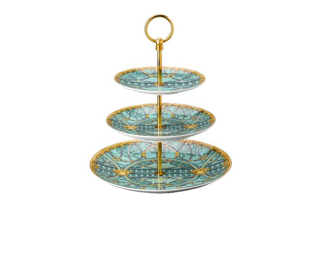 Fruit stand la scala del palazzo porcelain green
