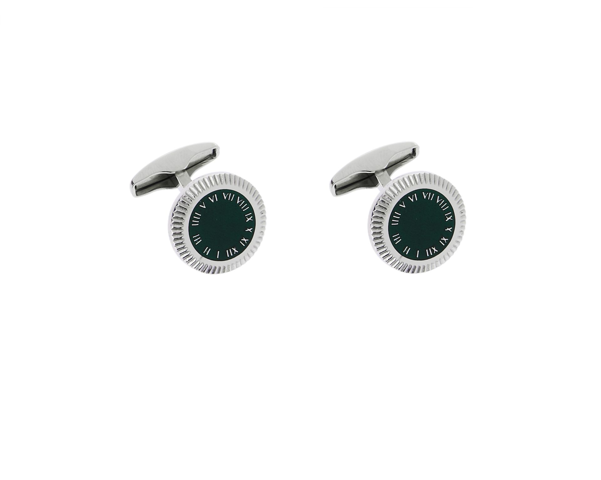 Gemelli Argento Con Ghiera Verde Selezione Zanolli 169107 925gm632v