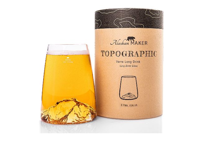 Bicchiere Long Drink Topographic Etna Alaskan Maker 189447 200vdet