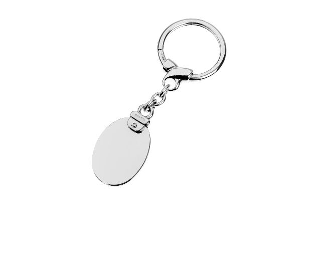 Portachiavi Argento Con Piastrina Ovale Selezione Zanolli 136606 834pc13904