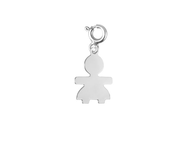 Pendant girl silver