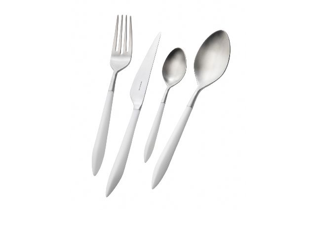 Cutlery set ares steel white
