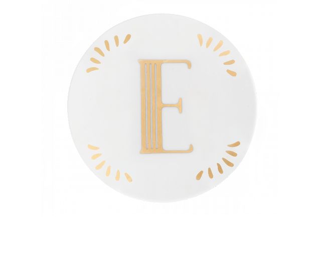 Little Plate Lettering Porcelain Letter E Bitossi Home 162598 954let00005