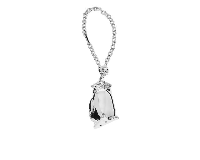 Keyring owl silver
