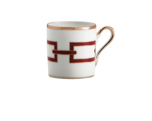 Tazza caffè catene scarlatto porcellana