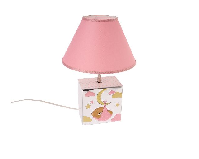 Lampada orsetto forever friends argento pvd rosa