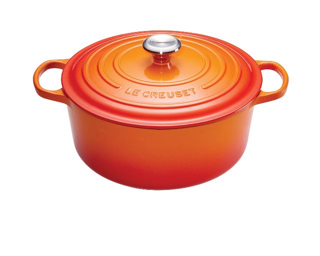 Round cocotte evolution cast iron volcanic