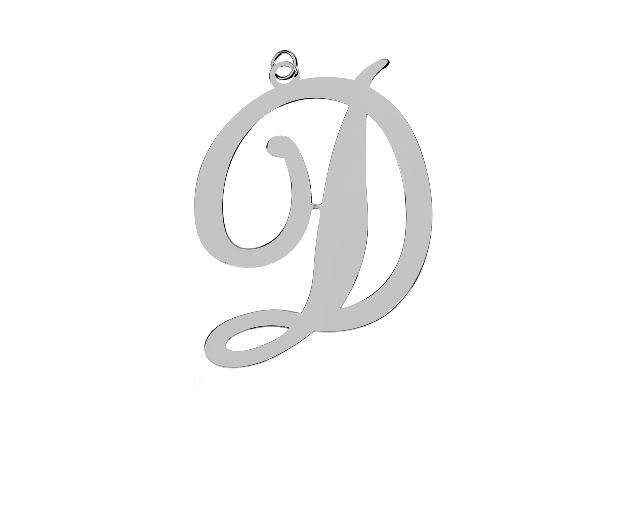 Ciondolo lettera d argento