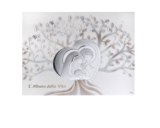 Quadro albero della vita con sacra famiglia