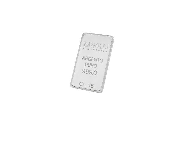 Lingotto argento 15 gr