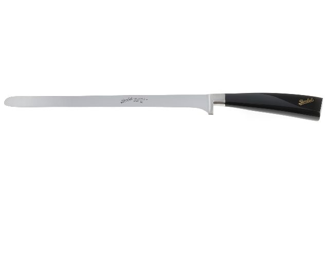 Coltello prosciutto elegance acciaio con manico nero