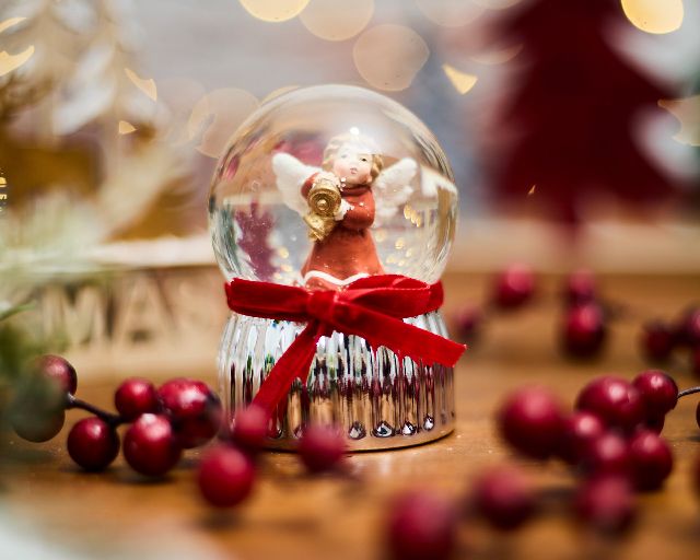 Idea regalo natale boule de neige angelo