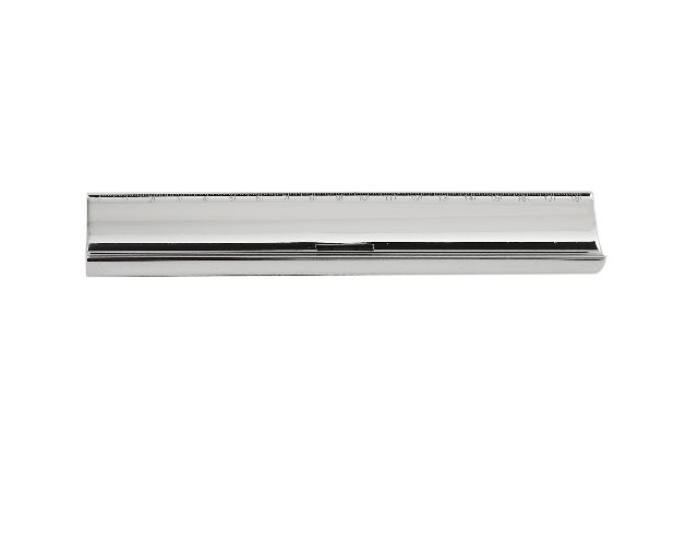 Righello elegance silver plated 18 cm