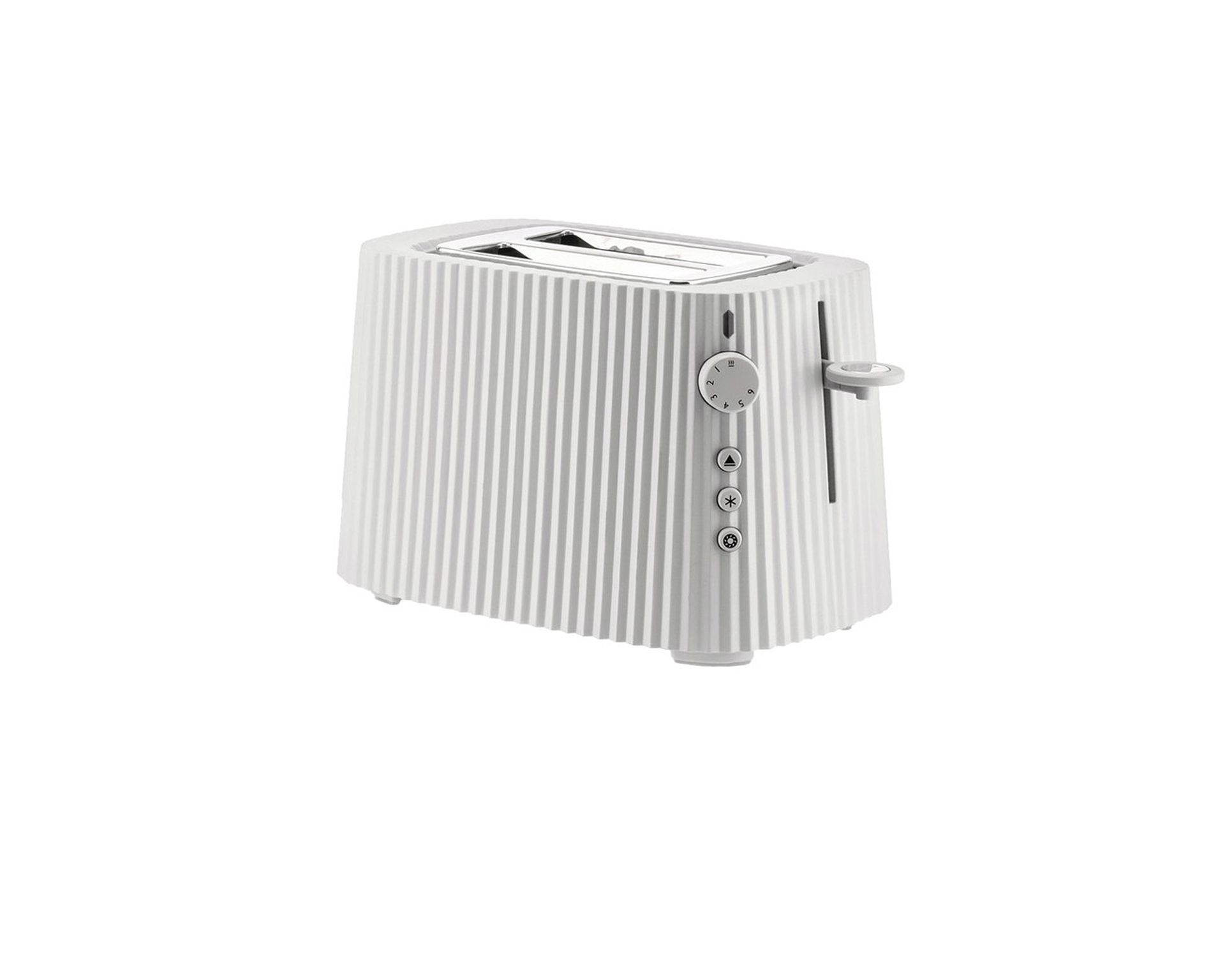 Toaster Plisse White Alessi 166219 902mdl08w