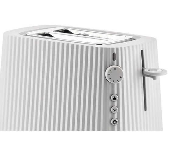 Toaster Plisse White Alessi 166219 902mdl08w