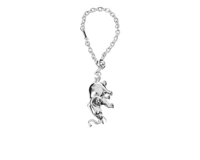 Portachiavi Elefante Argento Selezione Zanolli 187639 595pc894
