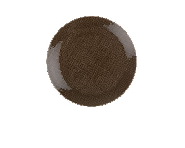 Dessert plate mesh porcelain walnut