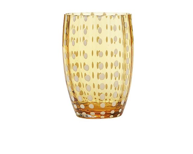 Bicchiere tumbler perle ambra