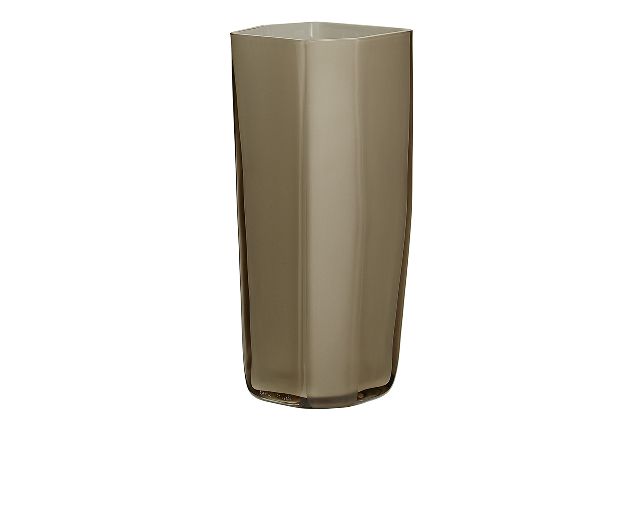 Vaso torre vetro di murano marrone