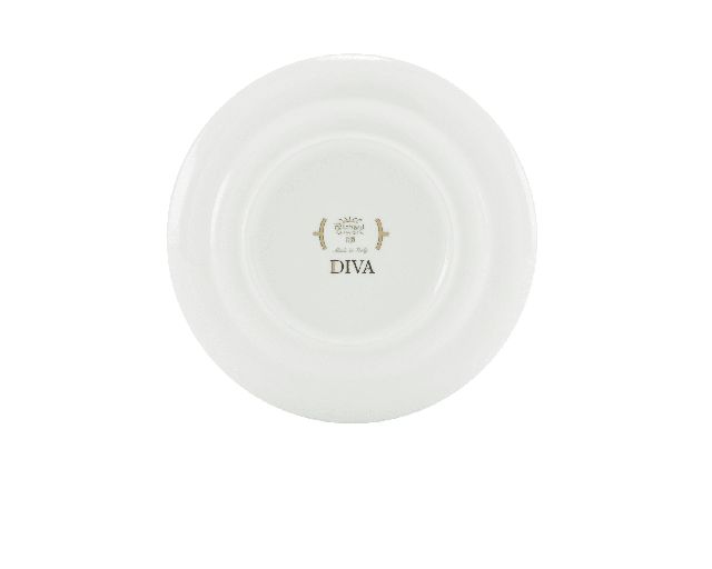 Piatto Dessert Diva Porcellana Verde Richard Ginori 183584 F00800pt1100200d00
