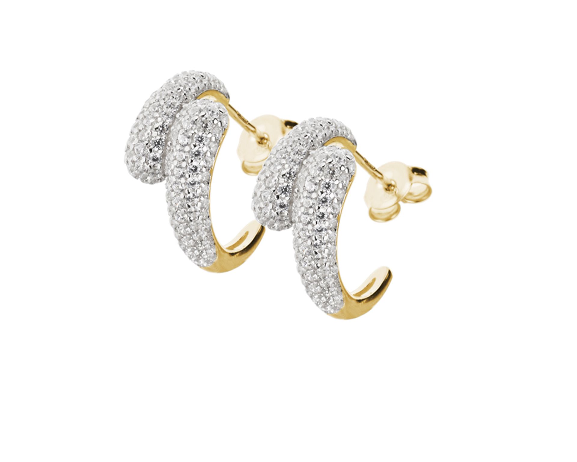Orecchini Argento Dorato Con Cubic Zirconia Sovrani 181433 814j9501