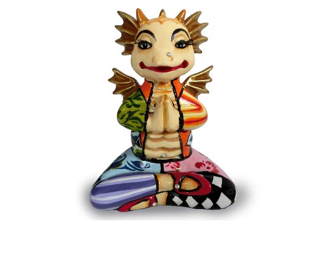 Yoga dragan hand painted