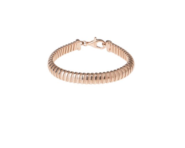 Bracciale argento tubogas piatto