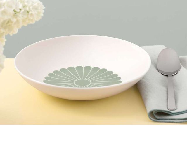 Pasta Plate Fleur Vert Porcelain Villeroy E Boch