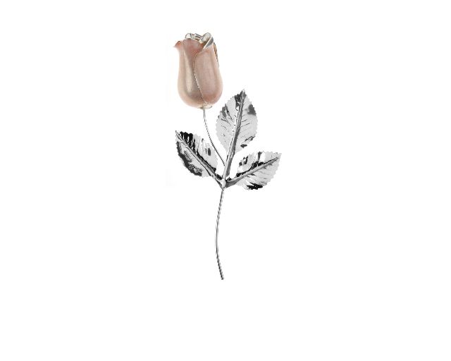 Bomboniera Rosetta Bocciolo Rosa Silver Plated Con Essenza E Scatola Selezione Zanolli 24292 589r46625pcs