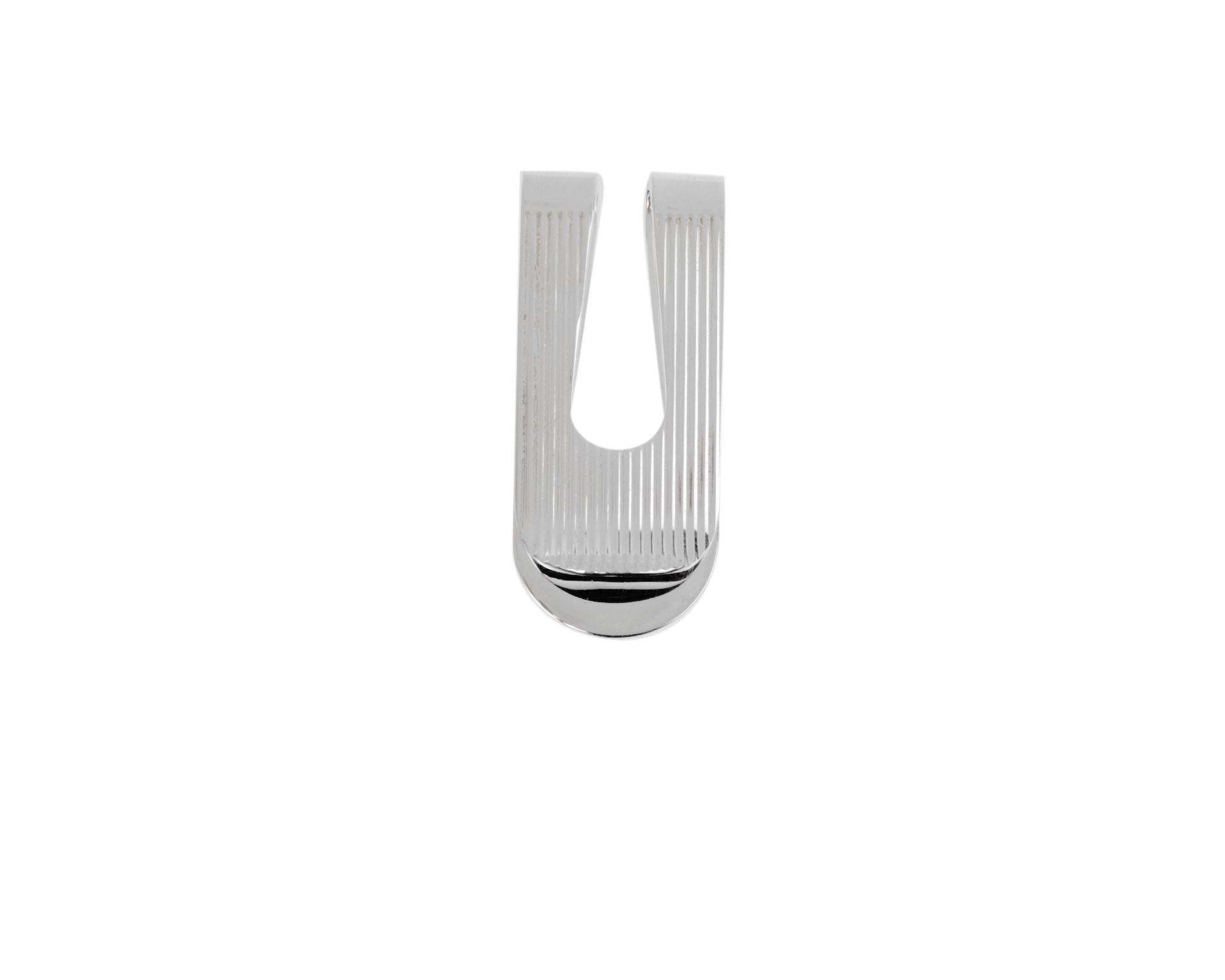 Fermasoldi Argento Con Righe Verticali Selezione Zanolli 148167 925fs422
