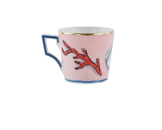 Set Tazze Caffe Il Viaggio Di Nettuno Porcellana 2 Pezzi Con Piattino Richard Ginori 161774 F10100x9177genb40